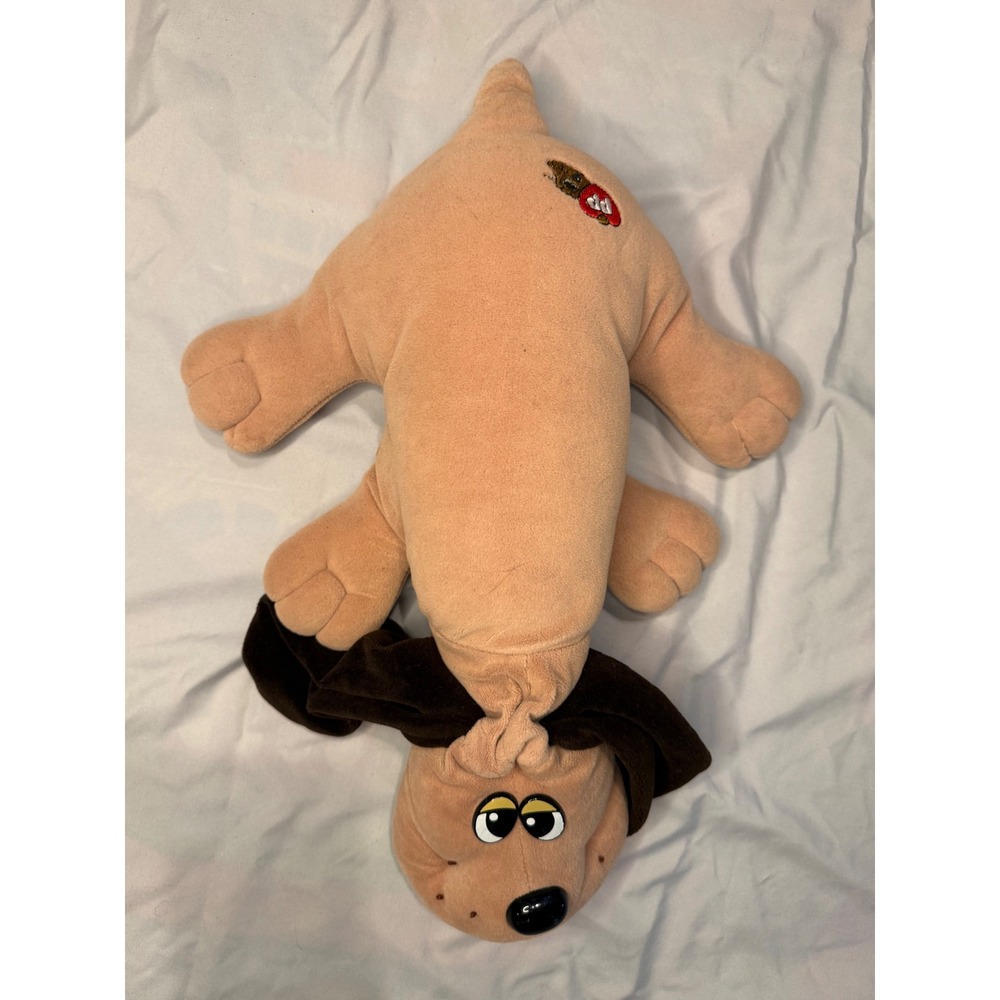Vintage Pound Puppies Plush Tan Dog Brown Ears 18 Inch Stuffed Animal Toy - Picture 3 of 6